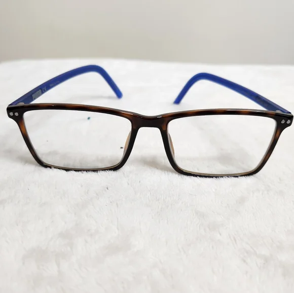 Puma Brown and Blue Men's Prescription Eyeglass Frames with Carrying Cases - Picture 11 of 16
